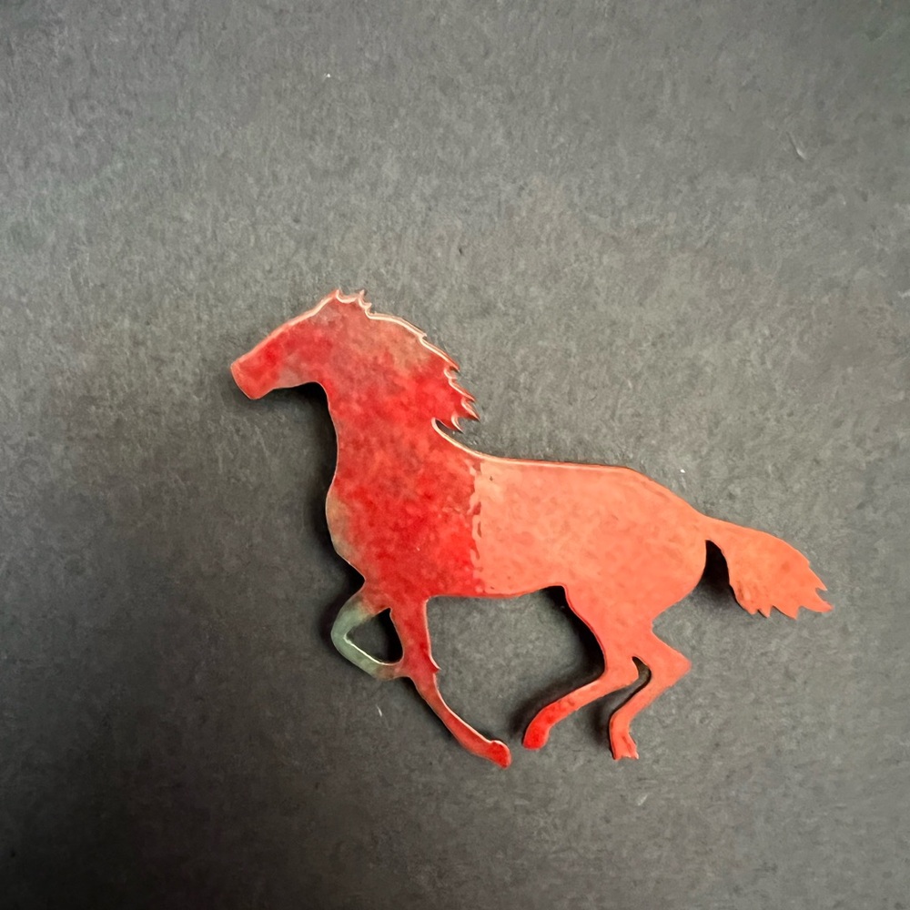 Watercolor Horse Brooch Pin